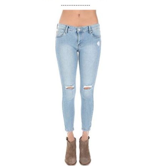 7 for All Mankind b(air) denim, the ankle skinny - Picture 1 of 9